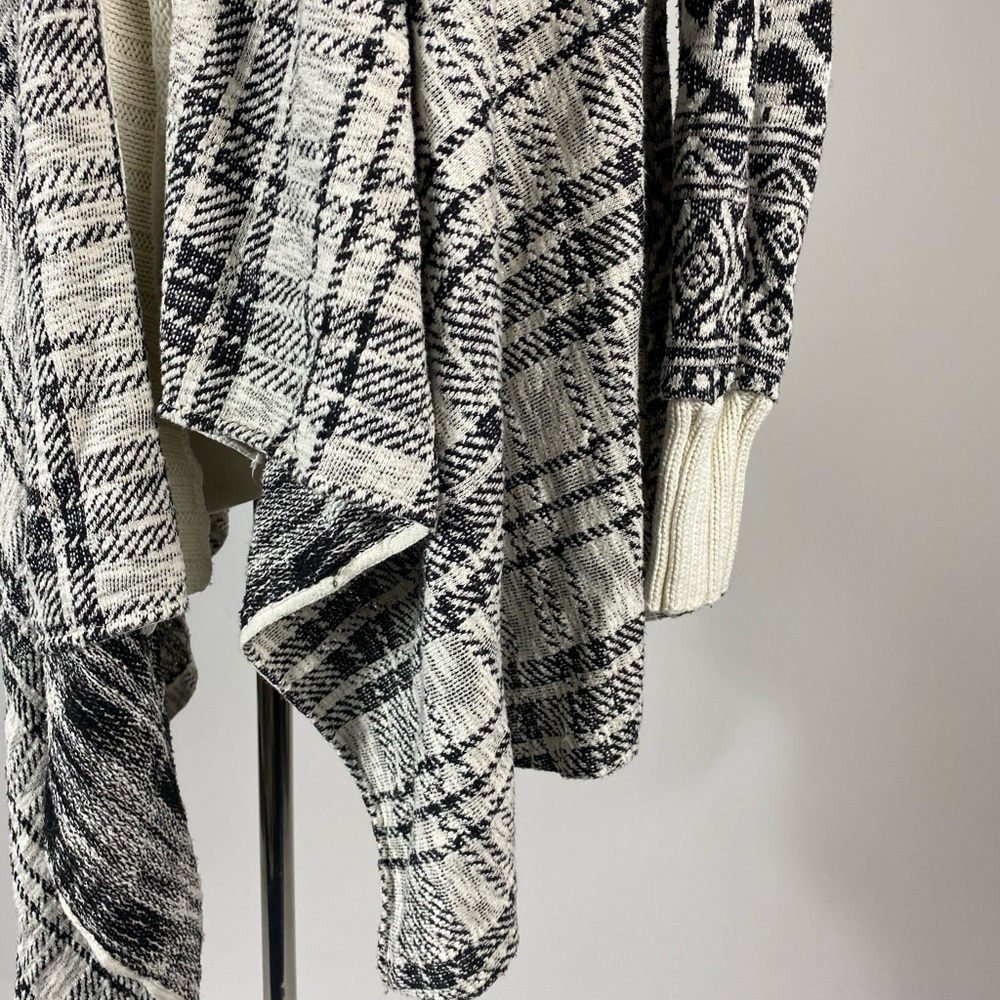 Anthro Tiny Asymmetric Open Front Cardigan Cotton - image 3